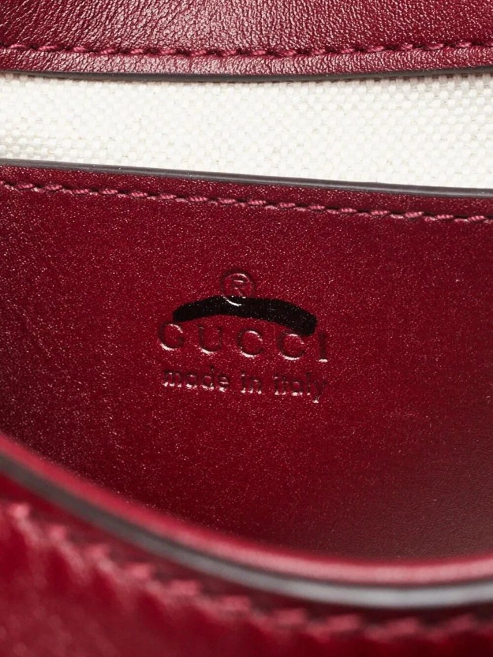 Gucci Dark Red Leather Small Blondie Chain Shoulder Bag - Picture 8 of 10
